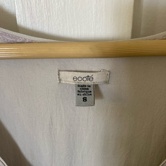 ECOTE tunic blouse flowy high low hem boho - Picture 2 of 13